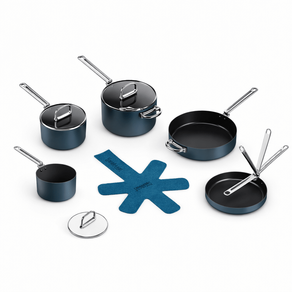 Batería de Cocina Space con Recubrimiento Cerámico 5pzs - Good Kitchen