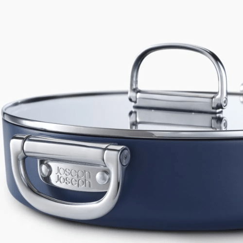Sartén con Recubrimiento Cerámico y Mango Plegable 28 cm | Con Tapa - Good Kitchen