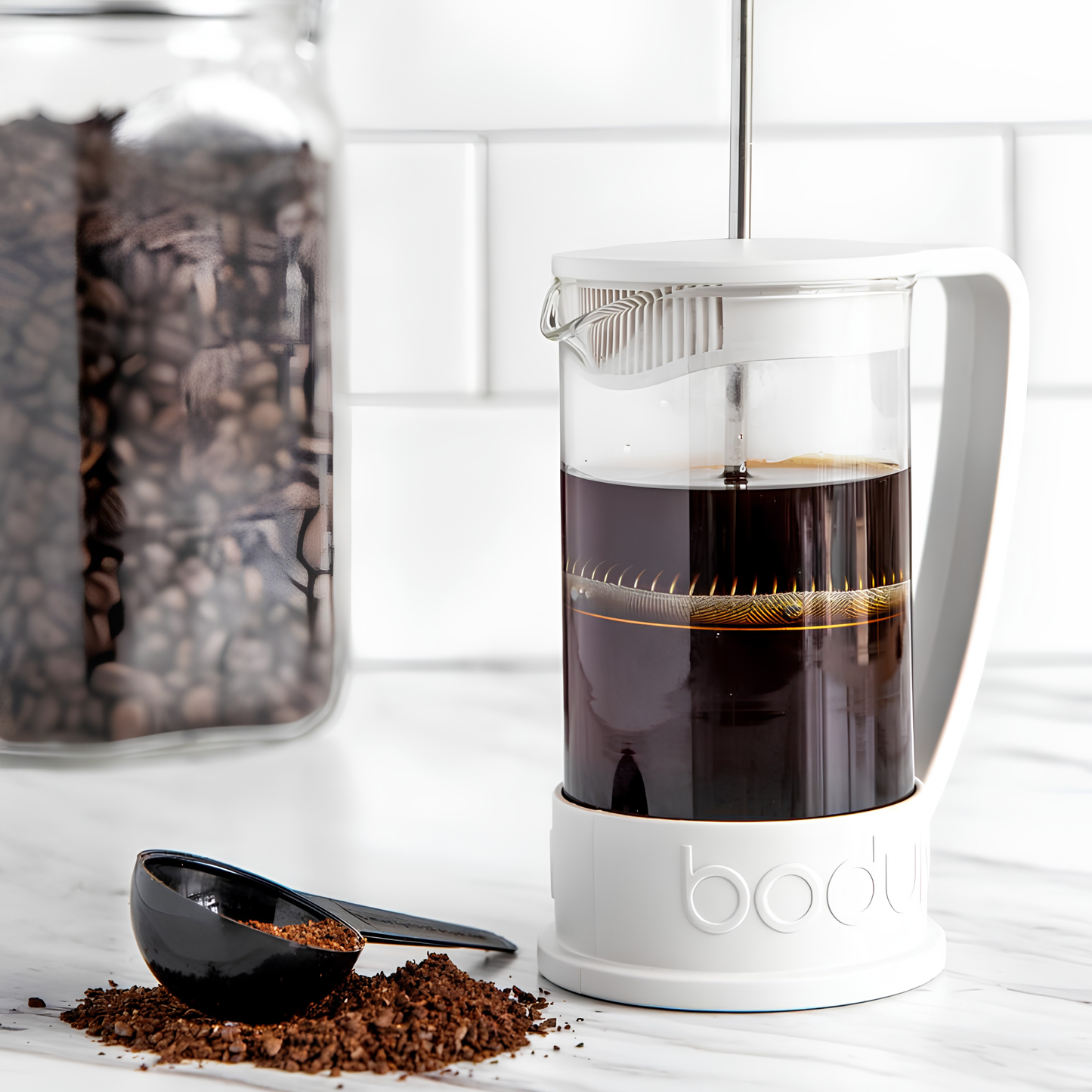 Cafetera Prensa Francesa Brazil 350 ml  Bodum Blanca