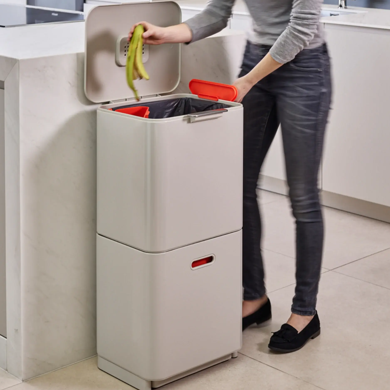 Cesto reciclador 60 L Joseph Joseph Blanco
