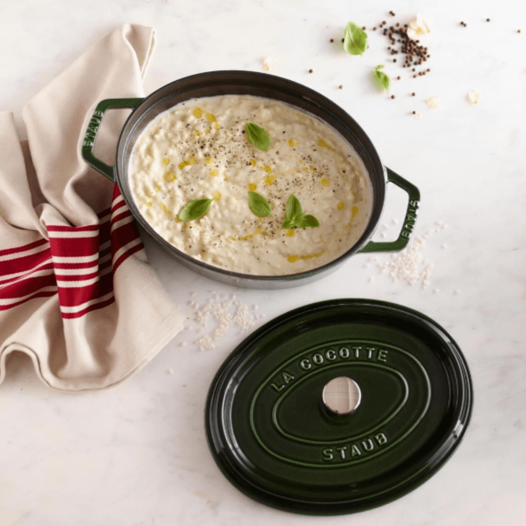 Cocotte Staub oval 31cm albahaca