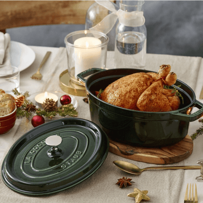 Cocotte Staub oval 31cm albahaca