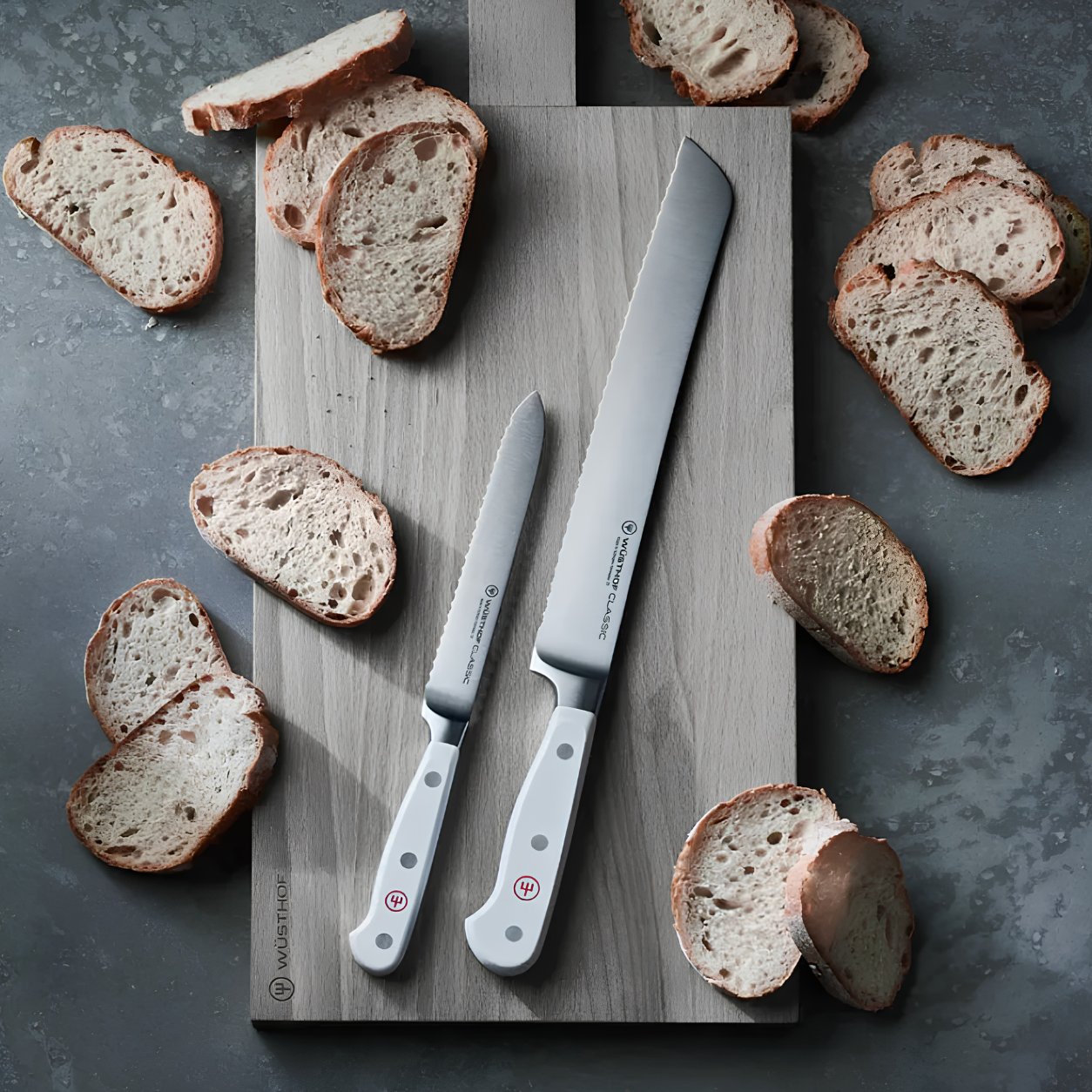 Cuchillo para Pan Classic White de 23 cm Wüsthof