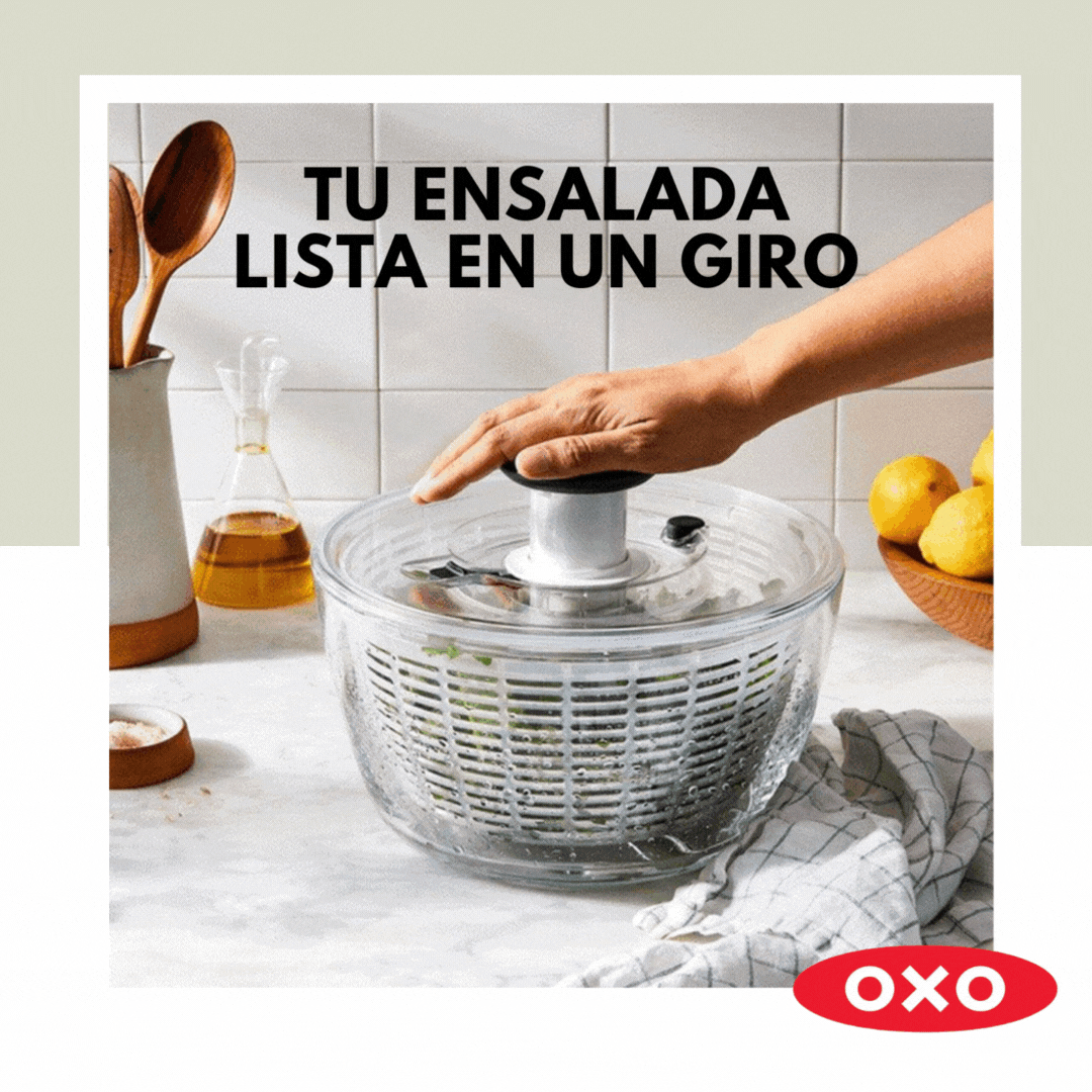 Secador de Ensalada (Spinner) de Vidrio Oxo