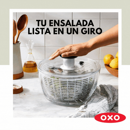 Secador de Ensalada (Spinner) de Vidrio Oxo