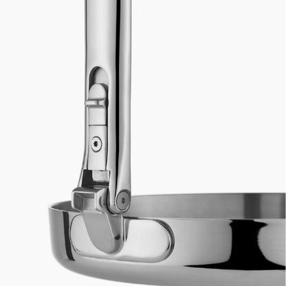 Sartén de Acero Inoxidable Con Mango Plegable 20cm | Sin Tapa