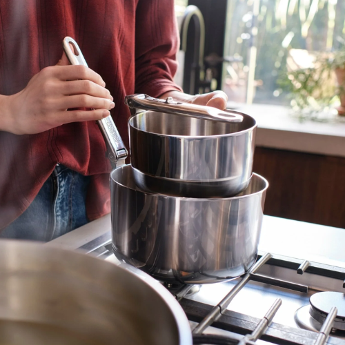 Batería de Cocina Steel con Mango Plegable 6pzs