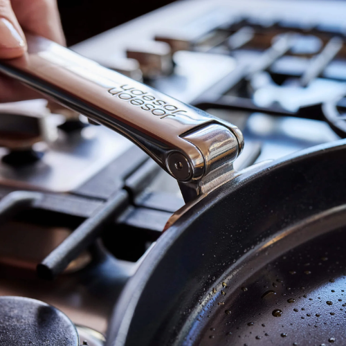 Sartén de Acero con Recubrimiento Cerámico y Mango Plegable 24 cm | Sin Tapa