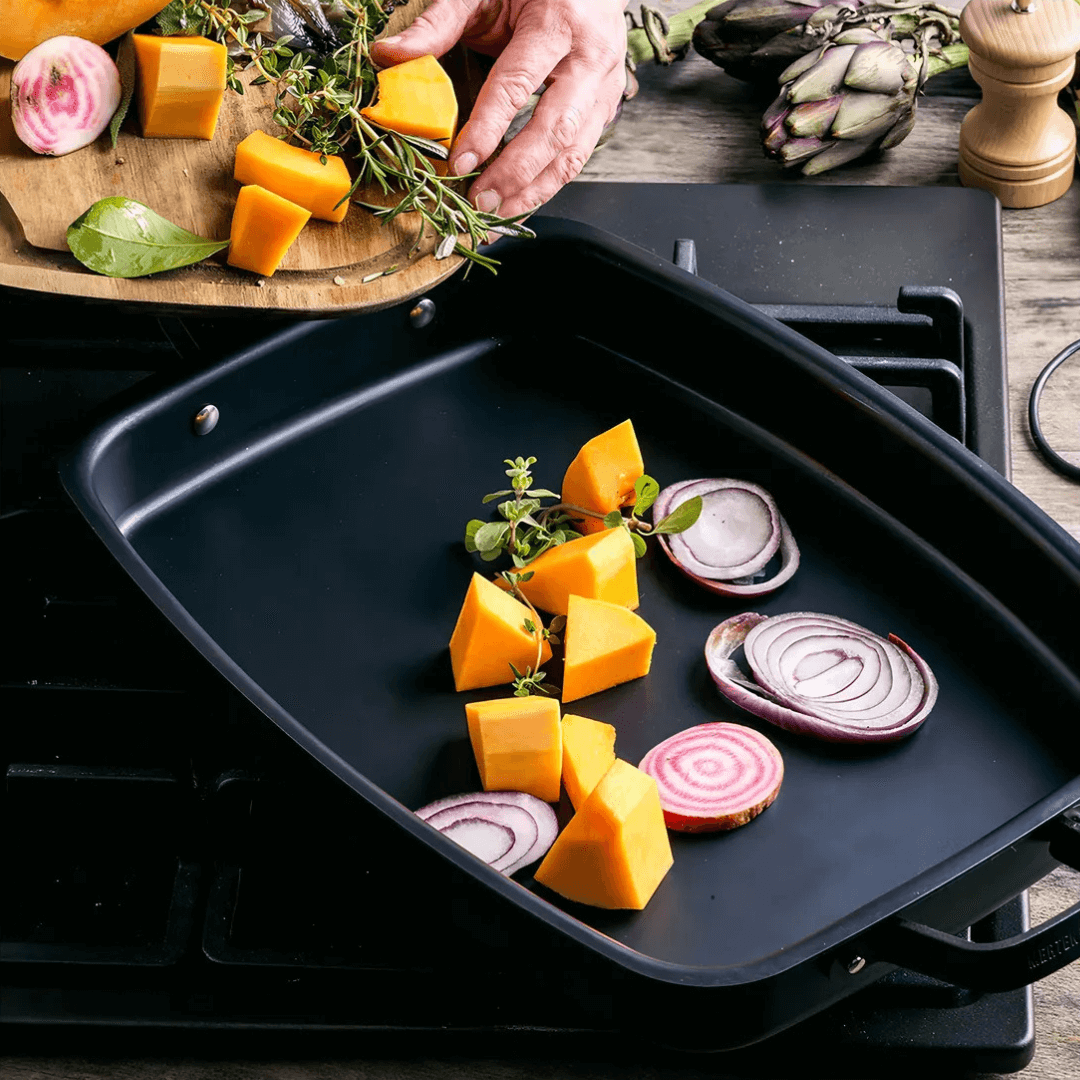 Asadera de acero al carbono con rejilla Merten & Storck - Good Kitchen