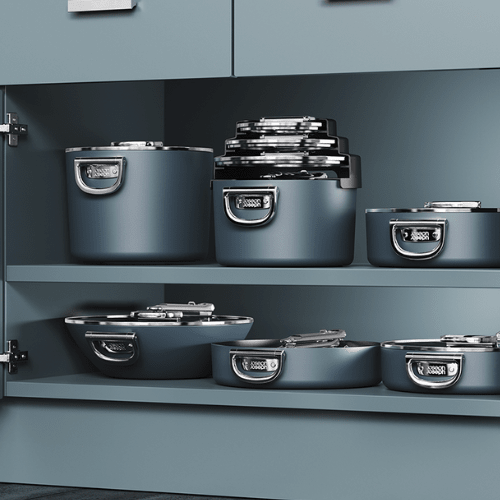Batería de Cocina Space con Recubrimiento Cerámico 5pzs - Good Kitchen