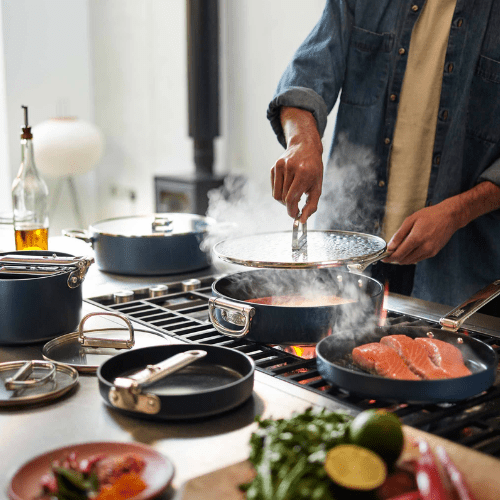 Batería de Cocina Space con Recubrimiento Cerámico 5pzs - Good Kitchen