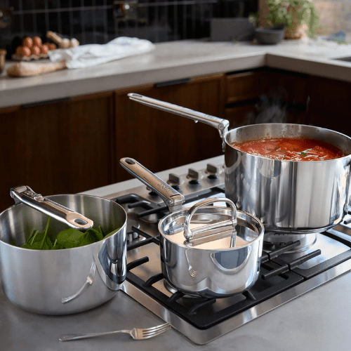 Batería de Cocina Steel con Mango Plegable 3pzs - Good Kitchen