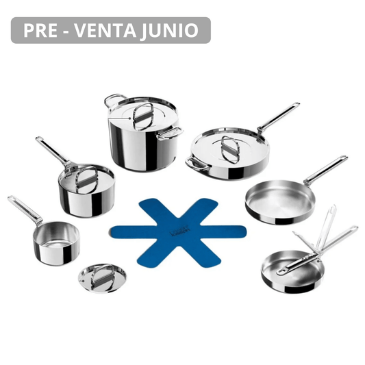 Batería de Cocina Steel con Mango Plegable 6pzs - Good Kitchen