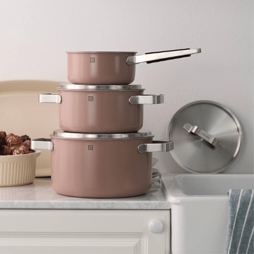 Batería de Cocina Zwilling Pure 3 Piezas Rosé - Good Kitchen