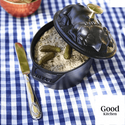 Black Pig Cocotte Staub Oval 17cm - Good Kitchen