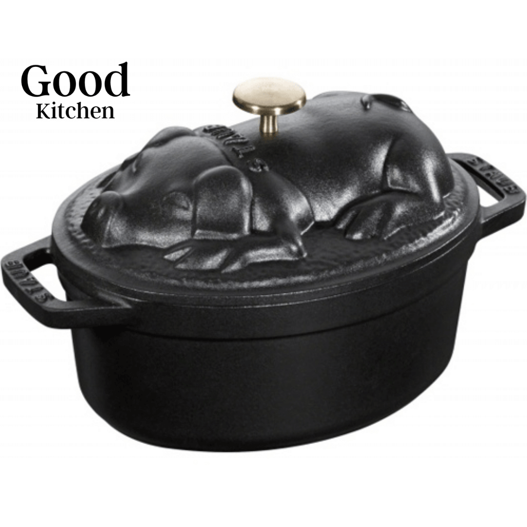 Black Pig Cocotte Staub Oval 17cm - Good Kitchen
