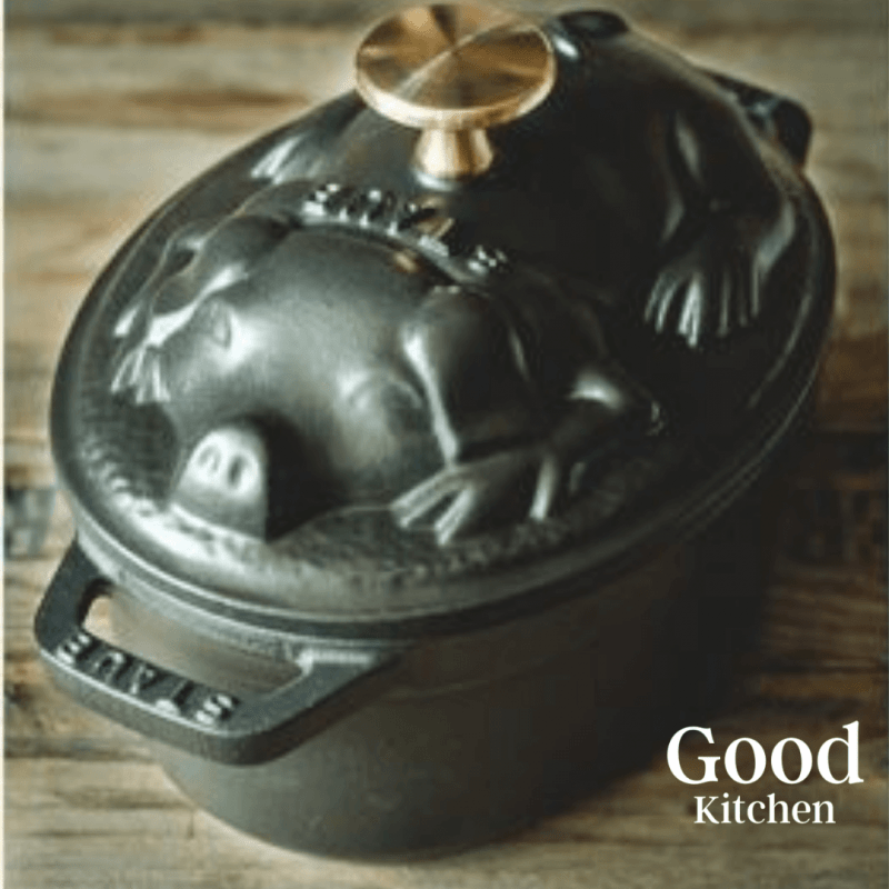 Black Pig Cocotte Staub Oval 17cm - Good Kitchen