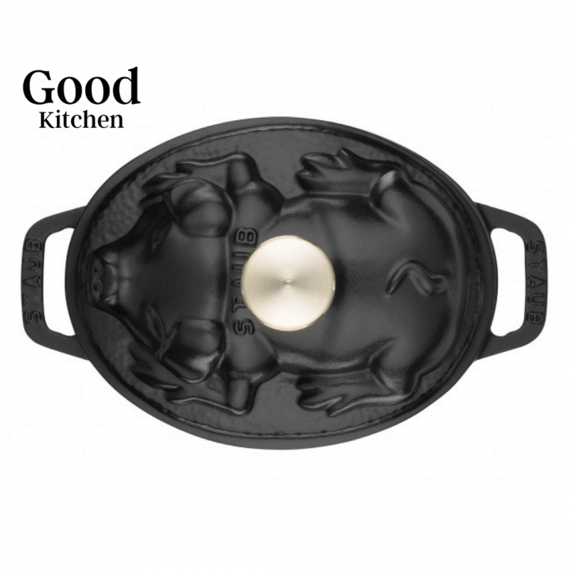 Black Pig Cocotte Staub Oval 17cm - Good Kitchen