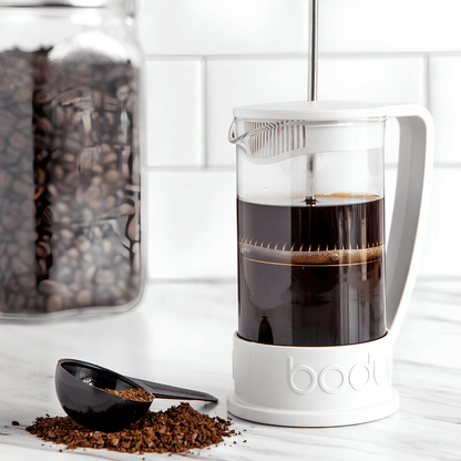 Cafetera Prensa Francesa Brazil 350 ml Bodum Blanca - Good Kitchen