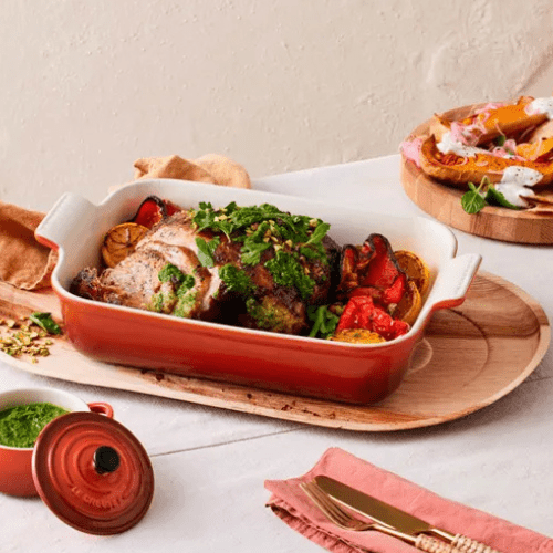 Fuente Cerámica Heritage Mediana Cereza Le Creuset - Good Kitchen