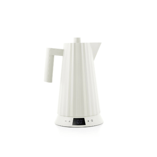 Jarra Eléctrica Plisada Con Control de Temperatura Blanca Alessi - Good Kitchen