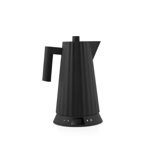 Jarra Eléctrica Plisada con Control de Temperatura Negra Alessi - Good Kitchen
