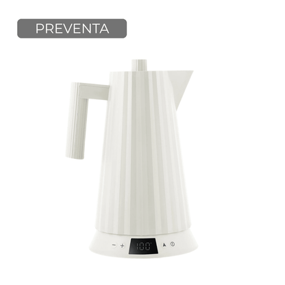 Jarra Eléctrica Plissé Con Control de Temperatura Blanca Alessi - Good Kitchen