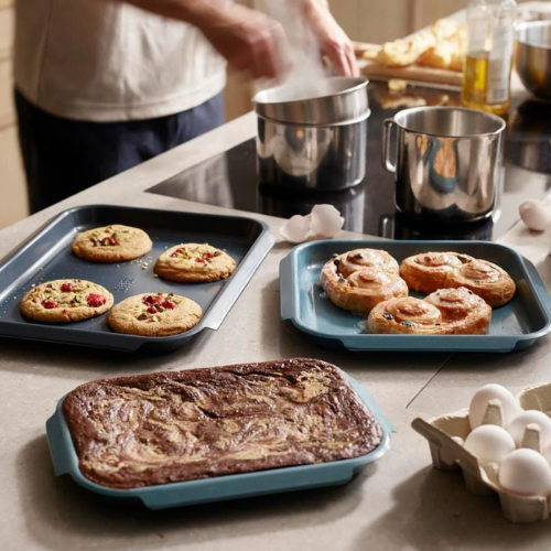 set de 3 bandejas para hornear apilables