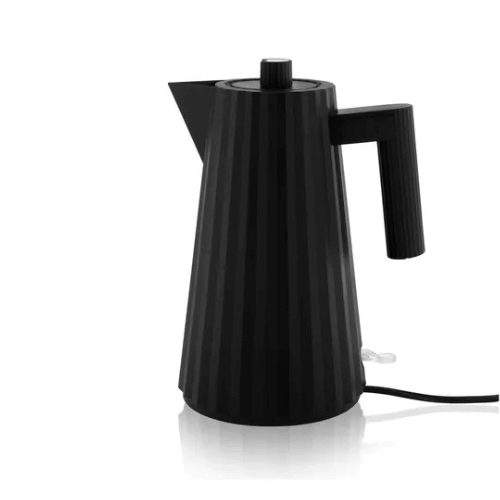 Jarra Eléctrica Plissé Negra Alessi