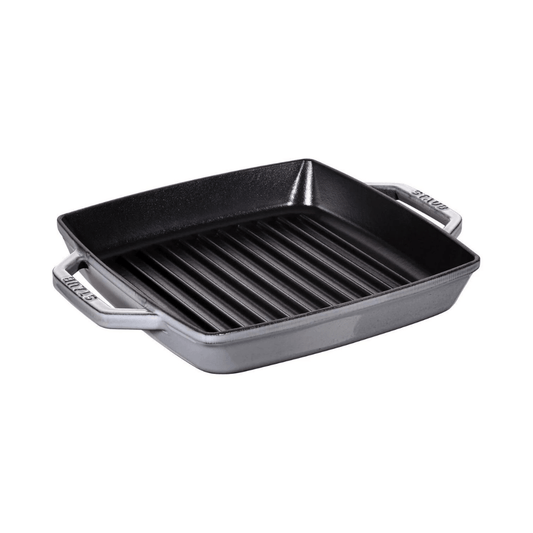 Plancha cuadrada gris 23cm Staub