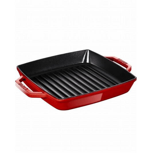 Plancha cuadrada roja 23cm Staub