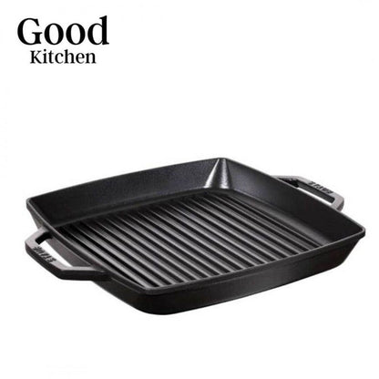 Plancha Staub Cuadrada 33cm Negra - Good Kitchen