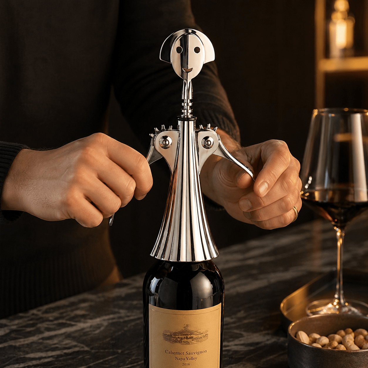 Sacacorchos Anna G Silver Alessi - Good Kitchen
