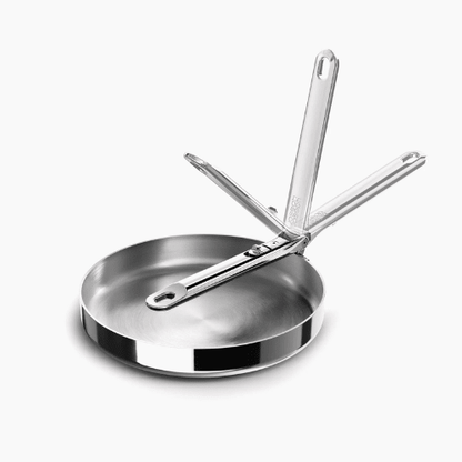 Sartén de Acero Inoxidable Con Mango Plegable 24cm - Good Kitchen
