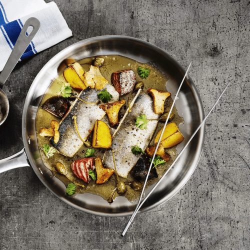 Sartén LACOR Sautex de Acero Inoxidable 24 cm - Good Kitchen