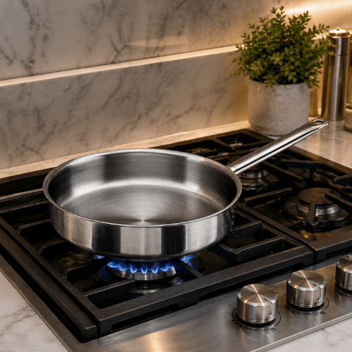 Sartén LACOR Sautex de Acero Inoxidable 24 cm - Good Kitchen