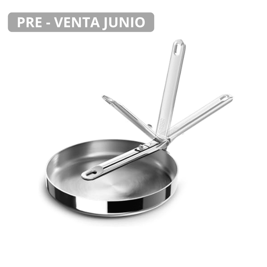 Sarténs Steel Con Mango Plegable 20cm | Sin Tapa - Good Kitchen
