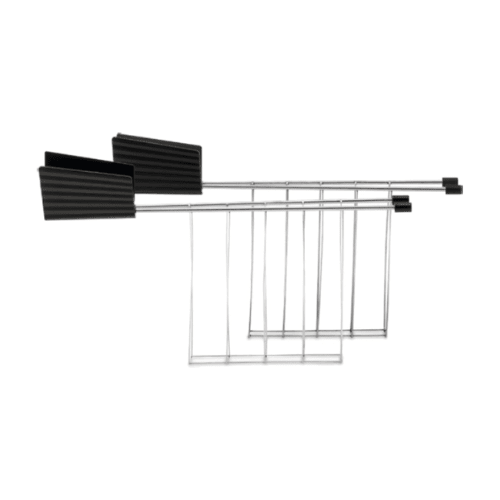 Set de 2 rejillas para tostadora Plissé Alessi Negro - Good Kitchen