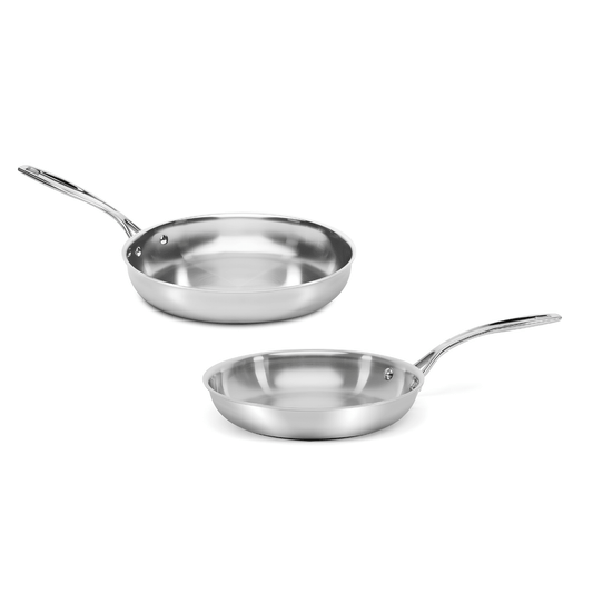 Set de 2 sartenes Clad de 24cm y 28cm Cuisinart - Good Kitchen