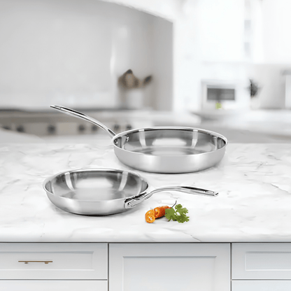 Set de 2 sartenes Clad de 24cm y 28cm Cuisinart - Good Kitchen