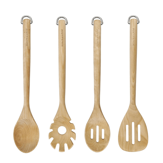 Set de 4 utensilios de madera con gancho Kitchenaid - Good Kitchen
