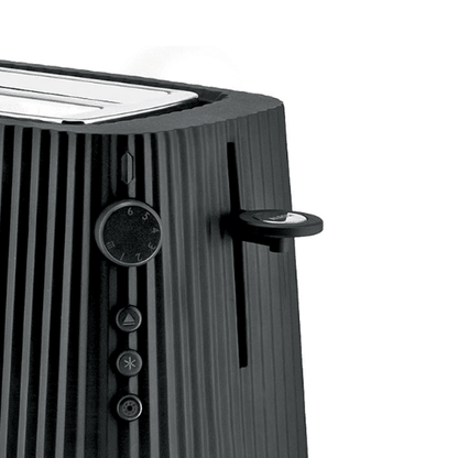 Tostadora Plissé 2 Rebanadas Largas Negra Alessi - Good Kitchen