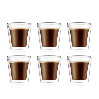 Set 6 vasos small doble pared, Bodum Canteen